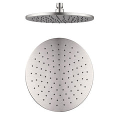 Nero Round Shower Head 250mm - Brushed Nickel online at the Blue Space