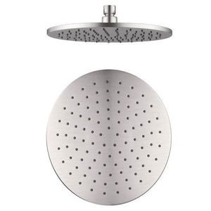 Nero 250mm Round Shower Head Brushed Nickel