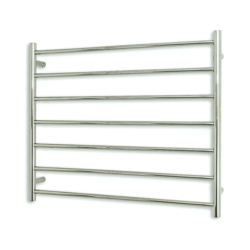 Radiant Round 7 Bar Heated Towel Ladder 900w x 750h - Polished SS