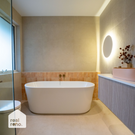 Caroma Aura Freestanding Bath by Caroma - The Blue Space Real Reno