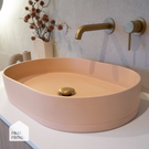 Nood Co Pill Basin Surface Mount Pastel Peach - The Blue Space Real Reno