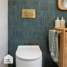 Studio Bagno Milady Rimless Wall Faced Toilet Suite Gloss White - The Blue Space Real Reno