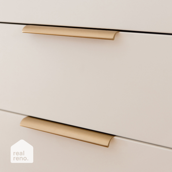 Momo Handles Ona Lip Pull Handle Dark Brushed Brass Online at The Blue Space Real Reno