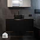 ADP Margot Above Counter Basin - Matte Black at The Blue Space Real Reno
