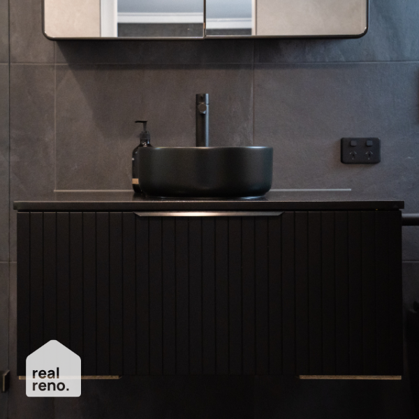 ADP Margot Above Counter Basin - Matte Black at The Blue Space Real Reno