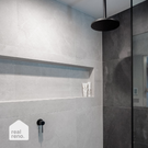 Phoenix Vivid Slimline Shower/Wall Mixer 60mm Backplate Matte Black - The Blue Space Real Reno