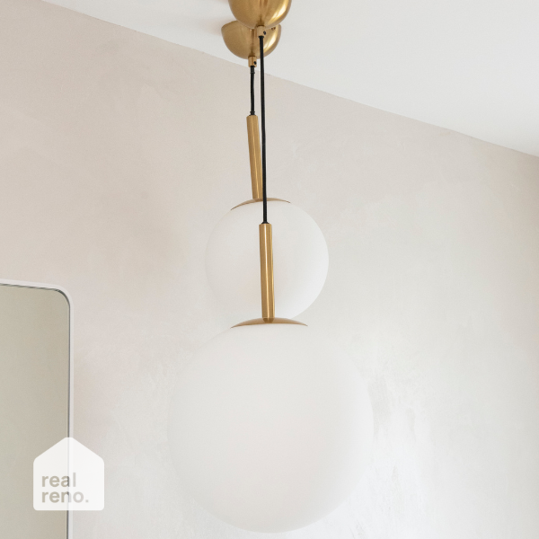 Telbix Bally ES 20cm Pendant - Antique Gold | The Blue Space