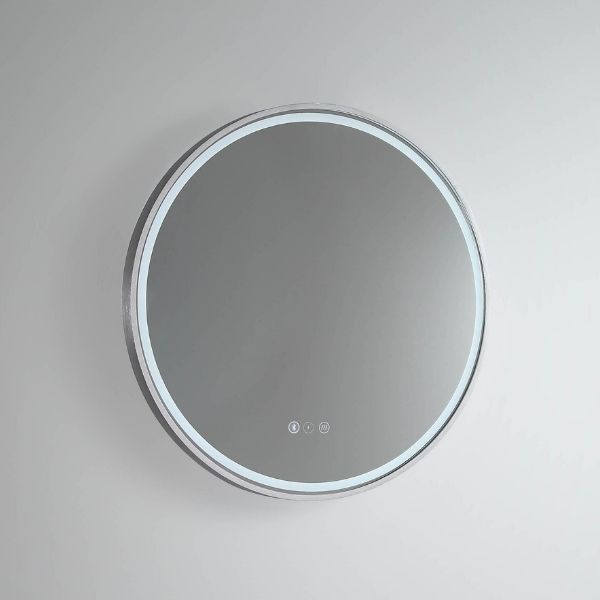 Remer Sphere 600mm-800mm LED Mirror Brushed Nickel Frame