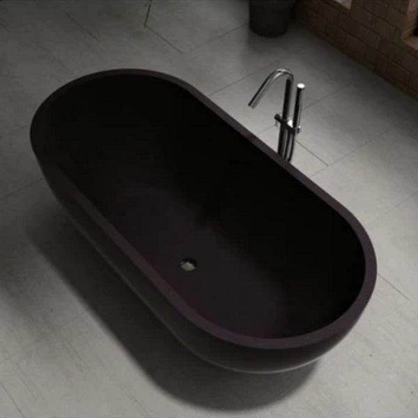 Ryese Stone Bath 1600 in Charcoal finish | The Blue Space