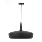Telbix Sabra ES 45cm Pendant - Designer matte black pendant light | Dome pendant lights online at The Blue Space