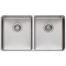Oliveri Sonetto double bowl undermount sink NTH - The Blue Space