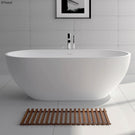 Fienza Nero 1780mm Matte White Stone Bath in luxurious bathroom space