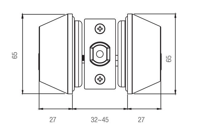 Lane Double Cylinder Deadbolt Matte Black