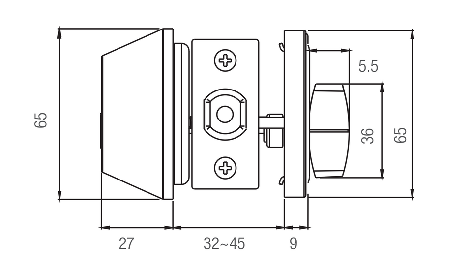 Lane Single Cylinder Deadbolt Satin Stainless Steel