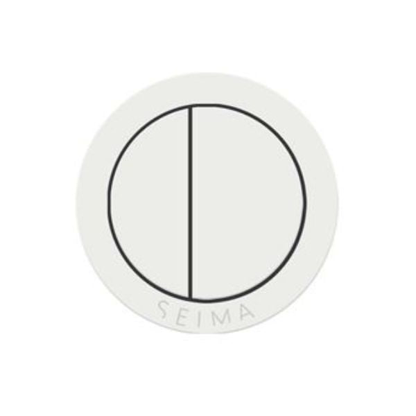 Seima 192413 Matte White Cistern Flush Button for Seima Modia Suite
