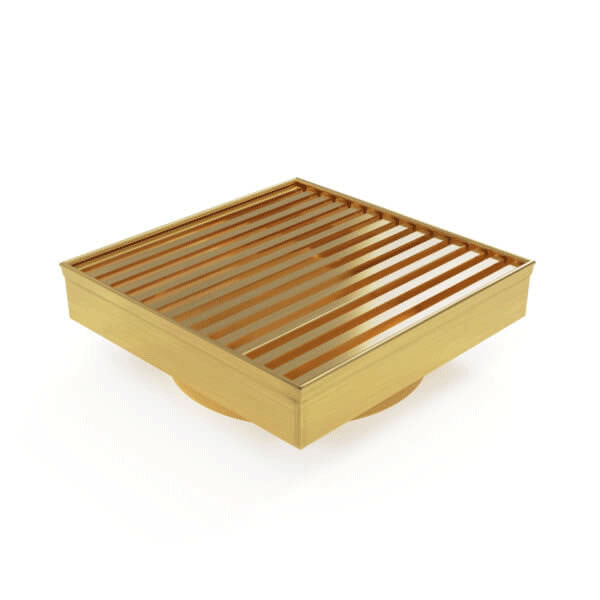 Forme Square Mesh Waste Brushed Gold - The Blue Space