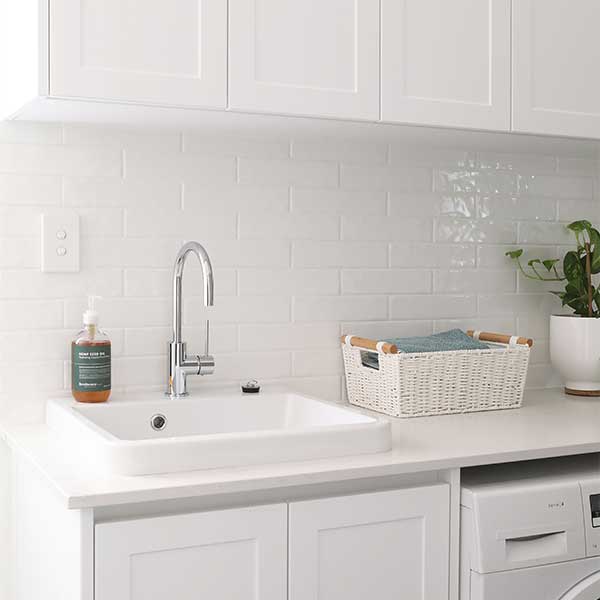 Turner Hastings Ravine 66 x 51 Fine Fireclay Inset Laundry Sink - The Blue Space