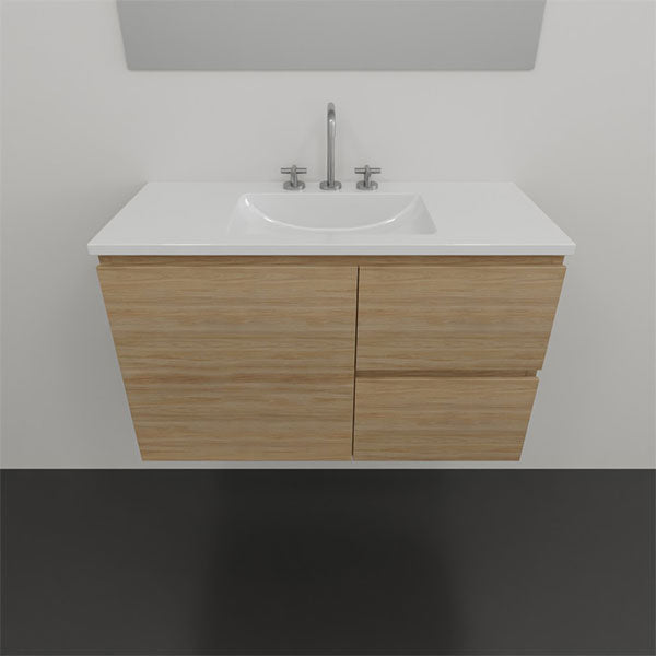 Timberline Florida Ensuite Wall Hung Vanity with Ceramic Top 800 | The Blue Space