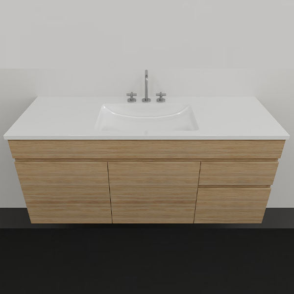 Timberline Indiana Wall Hung Vanity with Alpha Ceramic Top 1200 | The Blue Space