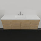 Timberline Indiana Wall Hung Vanity with Alpha Ceramic Top 1500 | The Blue Space