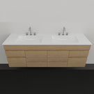 Timberline Indiana Wall Hung Vanity with Alpha Ceramic Top 1500D | The Blue Space