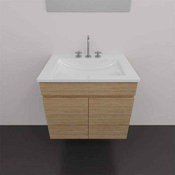 Timberline Indiana Wall Hung Vanity with Alpha Ceramic Top 600 | The Blue Space