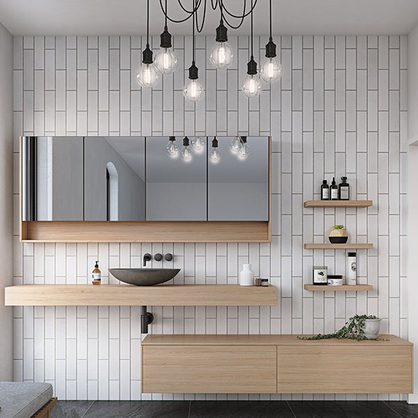 Timberline Milan Wall Hung Vanity with Basin 600mm-1800mm - The Blue Space