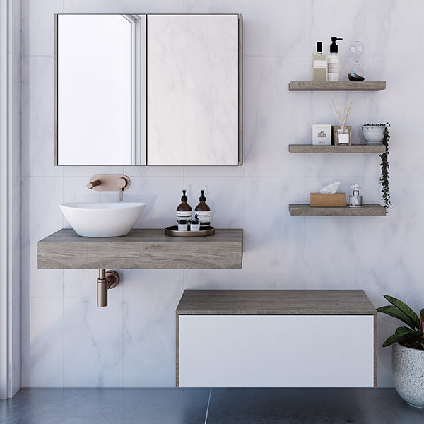 Timberline Milan Wall Hung Vanity with Above Counter Basin