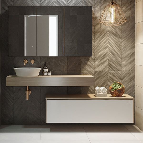 Timberline Milan Wall Hung Vanity with Basin 600mm-1800mm - The Blue Space