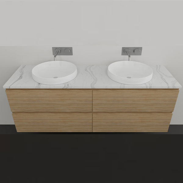 Timberline Nevada Plus Wall Hung Vanity with Above Counter Basin 1500D | The Blue Space