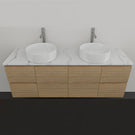 Timberline Nevada Wall Hung Vanity with Stone & Above Counter Basin 1500D | The Blue Space