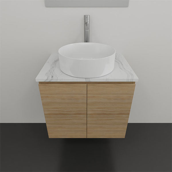 Timberline Nevada Wall Hung Vanity with Stone & Above Counter Basin 600 | The Blue Space