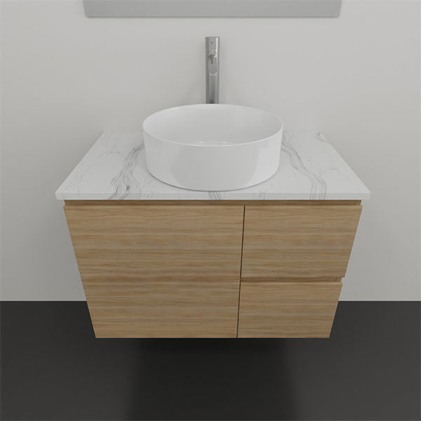 Timberline Nevada Wall Hung Vanity with Stone & Above Counter Basin 750 | The Blue Space