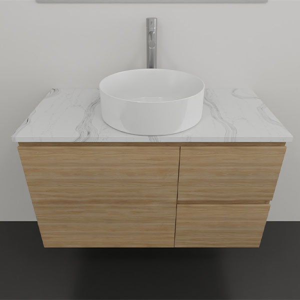 Timberline Nevada Wall Hung Vanity with Stone & Above Counter Basin 900 | The Blue Space