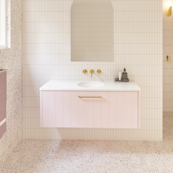 Timberline Saba Wall Hung Vanity With Under Counter Basin