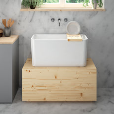 Turner Hastings Large Tribo 60 x 42 Fine Fireclay Kitchen Sink online at The Blue Space