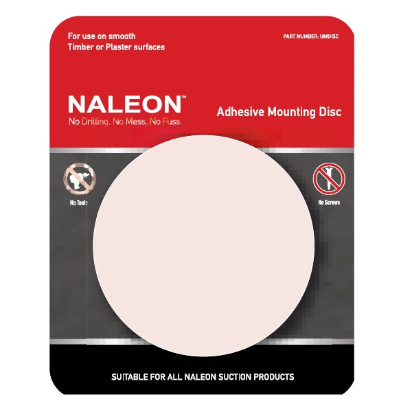 Naleon Clear Mounting Disc in Round Shape | Naleon bathroom accessories online at The Blue Space