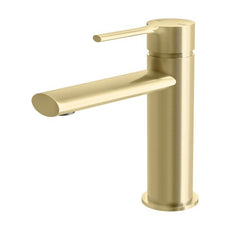 Phoenix Vivid Slimline Oval Basin Mixer - Brushed Gold online at The Blue Space