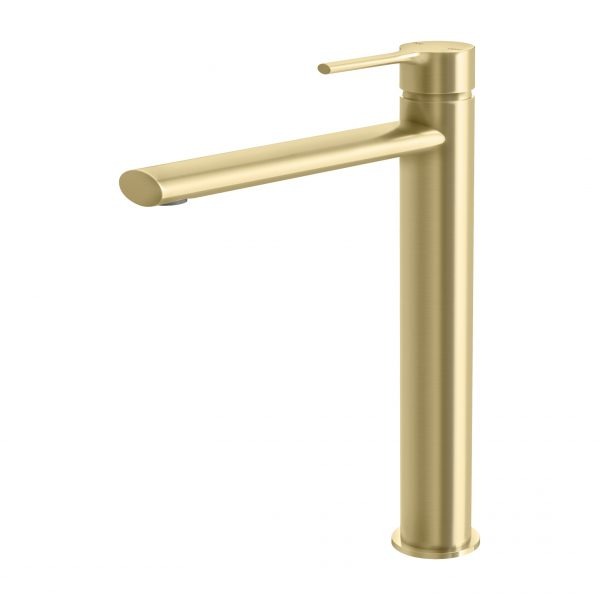 Phoenix Vivid Slimline Oval Vessel Mixer Brushed Gold online at The Blue Space