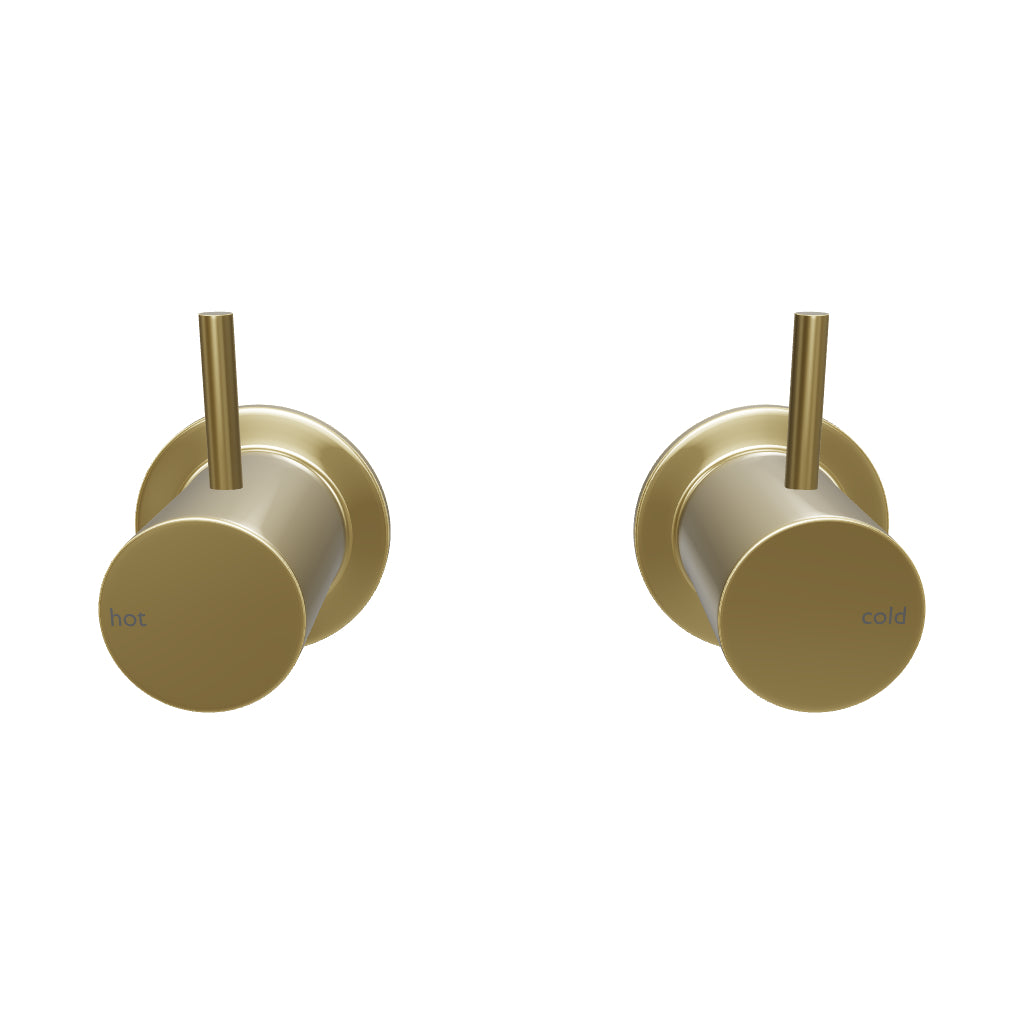 Phoenix Vivid Slimline Wall Top Assemblies - Brushed Gold 3D Model - The Blue Space