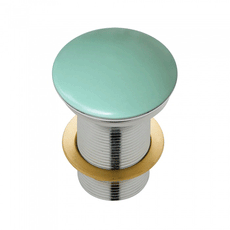 Fienza Ceramic Matte Green Dome Basin Pop-Up Waste (32mm) online at The Blue Space