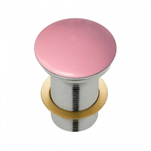 Fienza Ceramic Matte Pink Dome Basin Pop-Up Waste (32mm) - The Blue Space