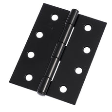 Lane 100mm Black Fixed Pin Butt Hinge 2 Pack online at The Blue Space