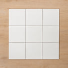 Hartz Gloss White 150x150mm Straight Pattern - The Blue Space
