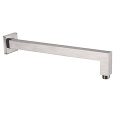 Nero Square Wall Shower Arm 350mm - Brushed Nickel online at the Blue Space