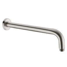 Nero Round Wall Shower Arm 350mm - Brushed Nickel online at The Blue Space