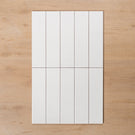Thredbo Gloss White 75x300mm Straight Pattern - The Blue Space