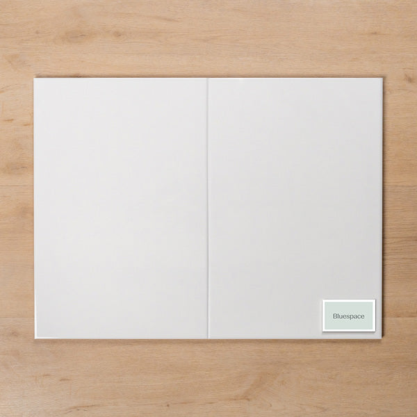 Thredbo Gloss White Cushioned Edge 300x450mm Double - The Blue Space