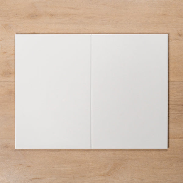 Thredbo Satin White Cushioned Edge Tile 300x450mm