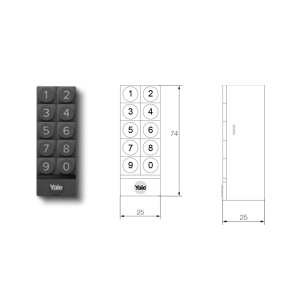 Yale Smart Keypad Black